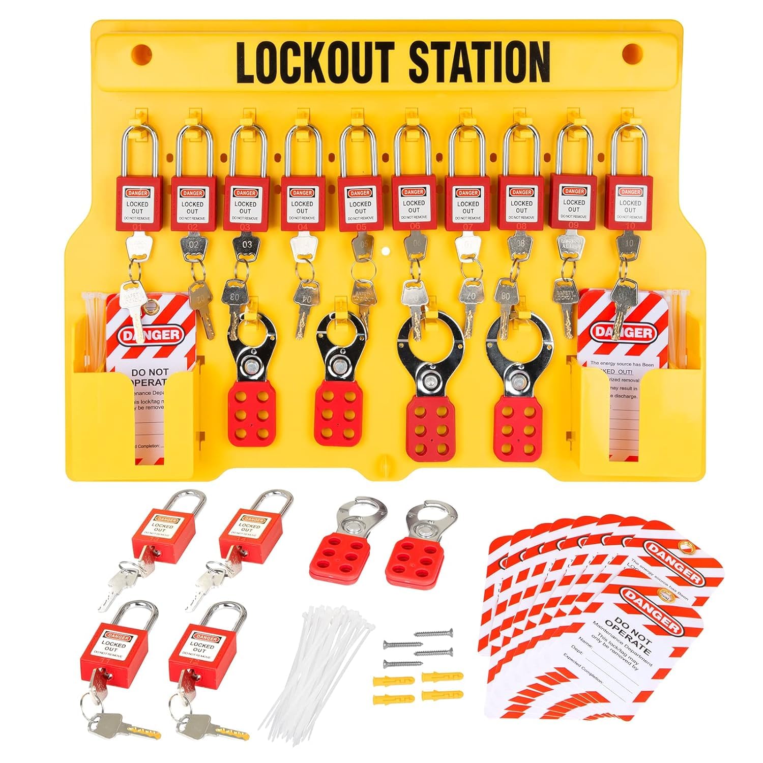 Amazon.co.jp: Fineera ロックアウトタグアウトステーション ロト